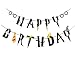 Harry Potter Inspired Black Happy Birthday Felt Garland Magic Party Banner Decor
