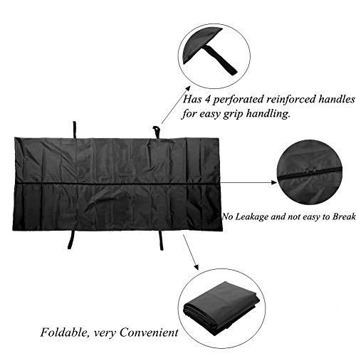 Emergency Cadaver Body Bag, Leakage-Proof 210D Waterproof Body Storage Bag Corpse Bag Funeral Supplies Dead Body Bags Dead Body Prop Dead Body Bag (Black) #TOP4