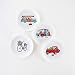 One Hundered 80 Degrees Summertime 9" Melamine Plates, Set of 4