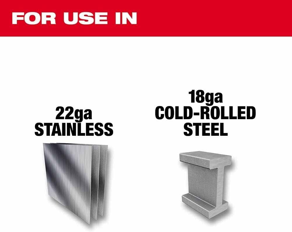 For Milwaukee 48-22-4533 10" 3 Piece Aviation Snip Set - Left, Right, and StraightINCLUDES: