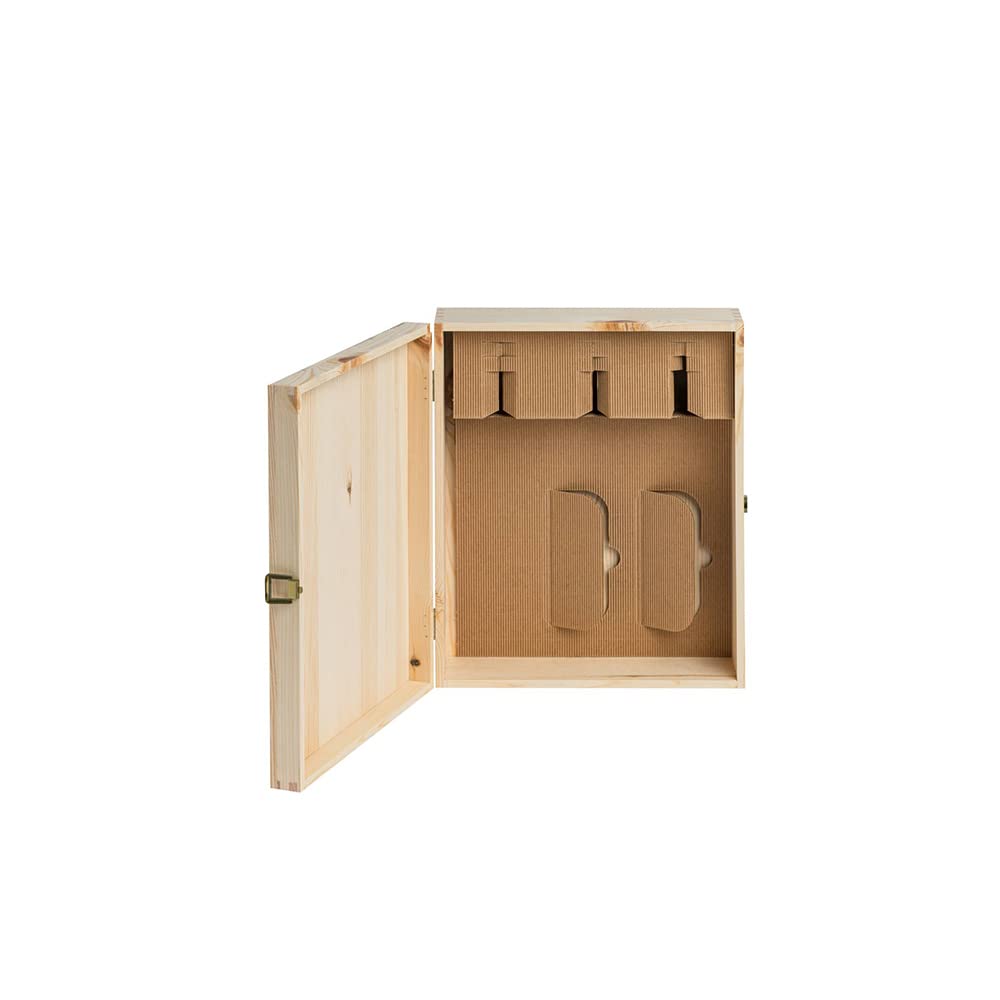 3 Bottiglie 750 ml |Misura Interna 33,9X28,1X19,3|Custodia/Contenitore Vino/Birra|Regalo Compleanni Matrimoni Eventi