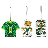 3 Pack FIFA World Cup 2026 Car Air Freshener, Mexico