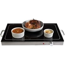 Electric Warming Tray - Food Warmer with 3 Temperature Settings, Stainless Steel Construction and Cool-Touch Handles - Food Warmers by Classic Cuisine