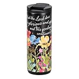 Dicksons Inspirational Christian Travel Tumbler Insulated Cup 20 Ounce Stainless Steel What He Does Is Glorious