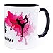 Yoga Tasse mit Namen personalisiert Sport Geschenk Becher Frau Damen Zubeh&ouml;r Accessories Ausr&uuml;stung Dekoration Equipment Erwachsene Joga Deko Kaffeetasse Kaffeebecher Teetasse Teebecher Keramik 330ml