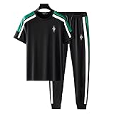 Men's Casual Outdoor Fashion Trending Casual Trending (Black/Green, 3XL)