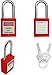 SAFBY 50 Keyed Different Lockout Tagout Locks with 50 Lock Out Tag Out Tags - Loto Safe Padlocks for Lock Out Tag Out Stations and Devices