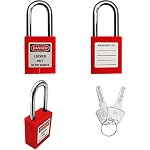 SAFBY 50 Keyed Different Lockout Tagout Locks with 50 Lock Out Tag Out Tags - Loto Safe Padlocks for Lock Out Tag Out Stations and Devices - Image 5