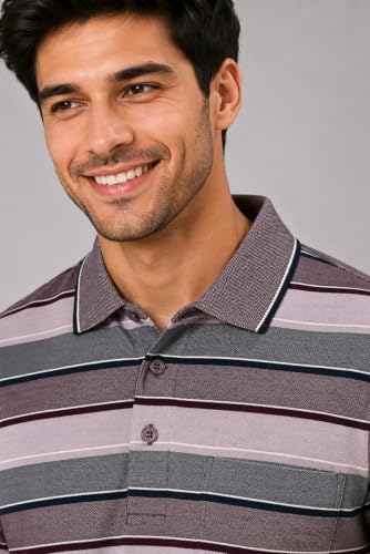 Image of SANE ORIGINALS Men's Full Sleeve Polo T-Shirt with Pocket, Premium Cotton Blend Collar Neck Tee