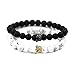 Believe London Distance Bracelets Couples Relationship Strong Elastic Friendship His Hers King Queen
