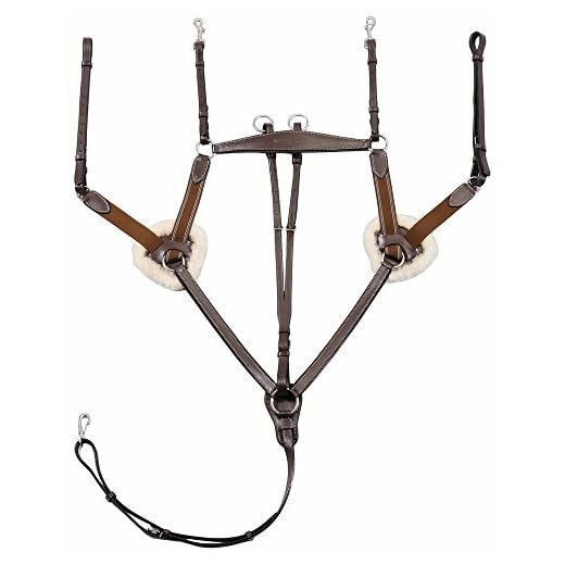 Henri de Rivel HDR Pro 5 Point Elastic Breastplate Horse, Australian Nut