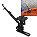 Tbest Fish Finder Mount Base Plate,Fish Finder Base Kit Nylon and Stainless Steel Greater Clamping Force Transducer Mounting Arm for Fishfinder