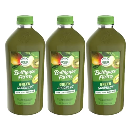 Bolt house Farm Organics 100% organic juice | 52 oz - Elite (Pack of 3, Green Goodness)