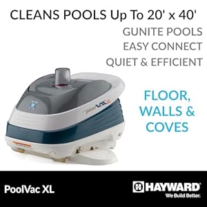 Hayward W32025ADC PoolVac XL Suction Pool Cleaner for In-Ground Gunite Pools up to 20 x 40 ft. with 40 ft. Hose (Automatic Pool Vacuum) Hayward W32025ADC PoolVac XL Suction Pool Cleaner for In Ground Gunite Pools up to 20 x 40 ft with 40 ft Hose Automatic Pool Vacuum