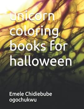 Paperback unicorn coloring books for halloween Book