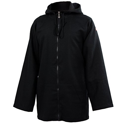 wu designs Lino (pesado) Kung Fu & Tai Chi Zipper Sport Sudadera Manga Larga Negro 170 Cover