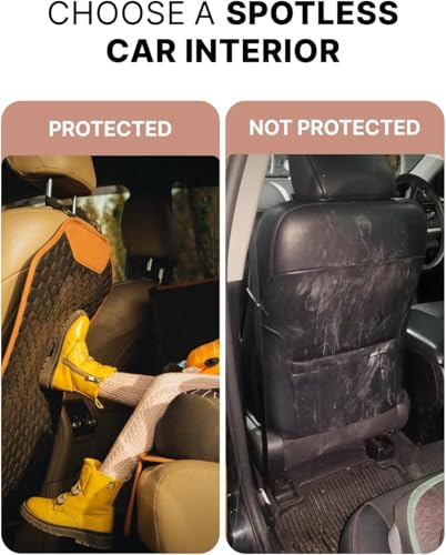Owleys Hexy One - Set Car Seat & Back Protector - Kick Mat - Waterproof & Non-Slip - Thumbnail 7