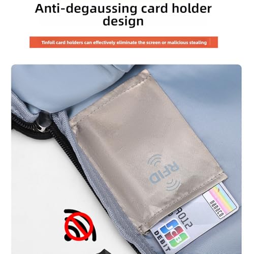 Anti-Theft Sling Backpack for Men & Women, Crossbody Travel Chest Bag with RFID Blocking, Water-Resistant Lightweight Shoulder Pack, Fits 9.7" iPad (Off-white) (Black)2