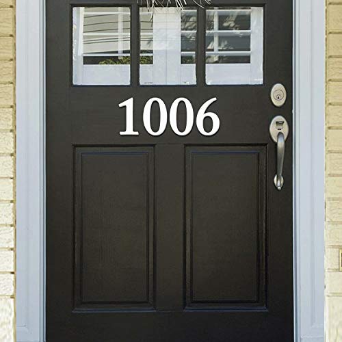 20 Pack House Address Numbers 4" Mailbox Numbers Personalized Address Signs For House Home Hotel Office Garden Restaurant Decorative Address Plaque(White Numbers) #TOP1