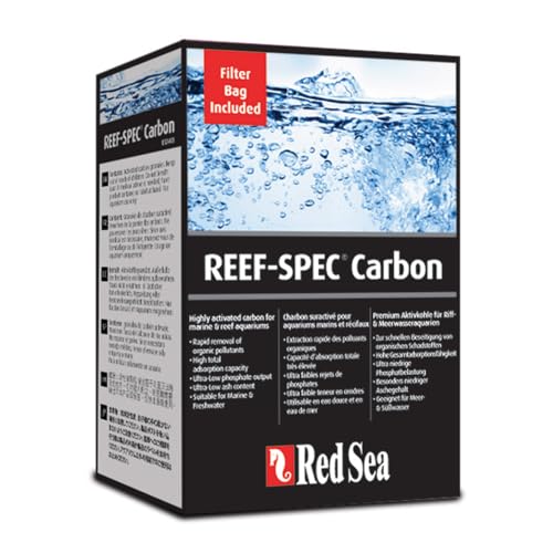 Red Sea Reef SPEC Aquarium Carbon 100 gm Box | Highly Activated Charcoal for Aquariums and Fish Tanks Freshwater Saltwater Marine