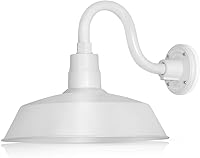 Vista 44 de 14 pulgadas. RLM Warehouse - Pantalla con brazo de cuello de cisne y bombilla Led A19 5000K de 9W