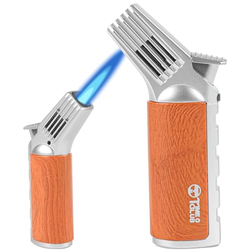 Küchen-Gasbrenner Nachfüllbar mit Einstellbarer Flamme – Flambierbrenner für Crème Brûlée, Grill, BBQ, DIY, Camping & Schmuckherstellung – Winddicht & Sicher (Ohne Gas)