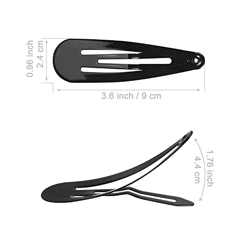 Ainiya Large Snap Hair Clips Women,24 Pcs 3.6 Inch Metal Snap Hair Clips Hair Barrettes For Thick Hair Women Girls #TOP6