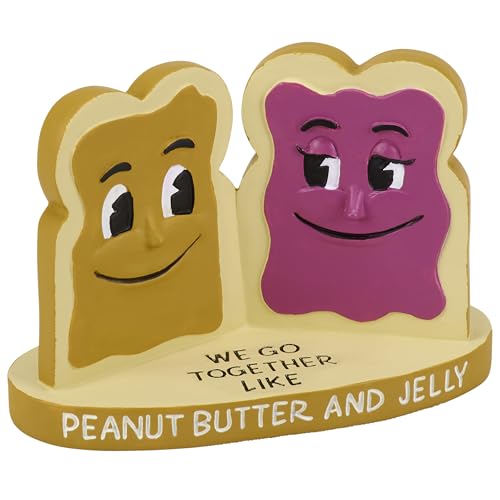 Primitives by Kathy Decorative Figurine We Go Together Like Peanut Butter and Jelly This Adorable PBJ Couple is Fun Food Inspired Gift for Loved one/Valentines Day/Galentines Day Friends Lovers
