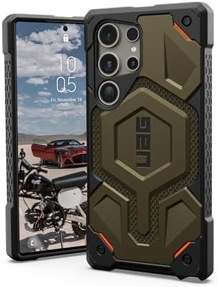 URBAN ARMOR GEAR UAG Designed for Samsung Galaxy S24 Ultra Case 6.8" Monarch Kevlar Element Green, Rugged Military Drop-Proof Impact Resistant Non-Slip Protective Cover