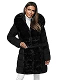 OZONEE Damen Winterjacke Jacke Winter Farbvarianten Übergangsjacke Warm Bomberjacke Steppjacke Wintermantel Daunenjacke Leichte Outdoor Puffer Jacket Übergangs JS/5M3158Z/392 SCHWARZ M