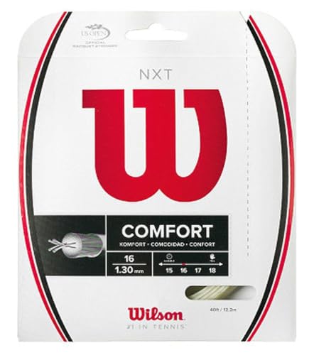 Wilson NXT 16 Corda da Tennis, Unisex - Adulto, Natural, 1.30 mm, 12.2 m