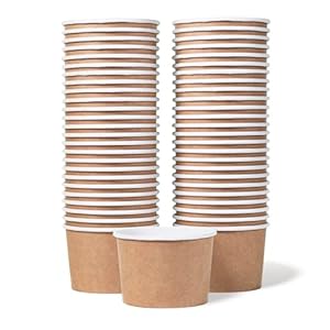 MATICAN Papier-Eisbecher 266 ml, 50 Stück