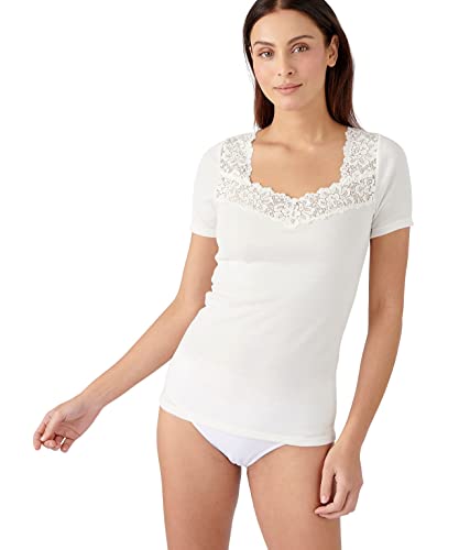 T-shirt Thermolact Damart manches courtes tricot douceur soyeuse femme maillot de corps chaud