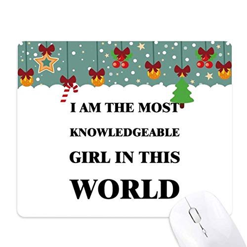 Alfombrilla de ratón I Am The Knowleddable Girl para ordenador