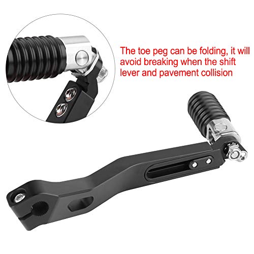 Suuonee Gear Shifter Lever, Motorcycle Adjustable Brake Gear Shifter Shift Pedal Lever for F800GS ADV 13-17