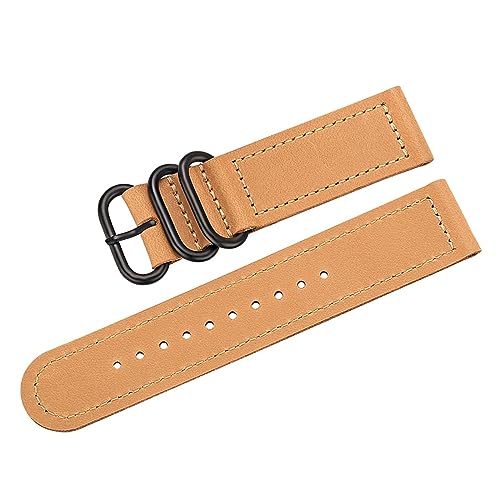 Remplacer son bracelet de montre usé par un cuir véritable 24mm vintage noir ou brun