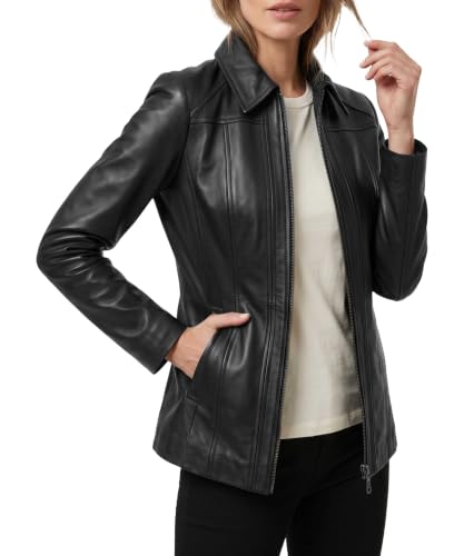 TRENDS GENESIS Genuine Lambskin Leather Jacket