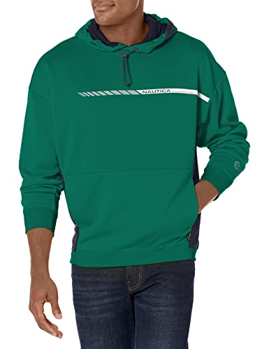 Nautica Mens Nautica Competition Sustainably Crafted Logo Pullover Hoodie Sweatshirt, Tidal Green, Medium Us #TOP19
