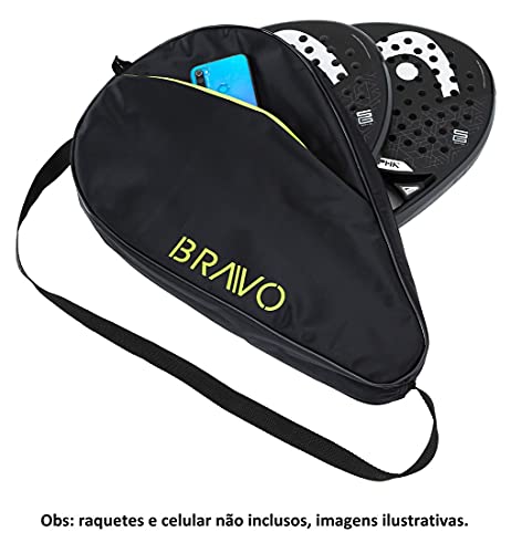Capa Para 2 Raquetes De Beach Tennis Pádel C/Bolso Lateral