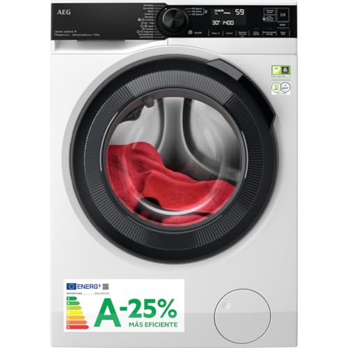 AEG LFR8314L6O Lavadora de Carga Frontal 10 Kg, 1400rpm, Libre Instalación, Motor Inverter, Programa Rápido, Cajón PODs, Función Vapor, Conectividad Wifi, Display LCD, Blanco, Clase A