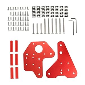 Dual Z Axis Kit XYZ Axis Lineaire gids Back-to-plaat fixing-kit compatibel met Ender-3 CR-10 Home Supplies