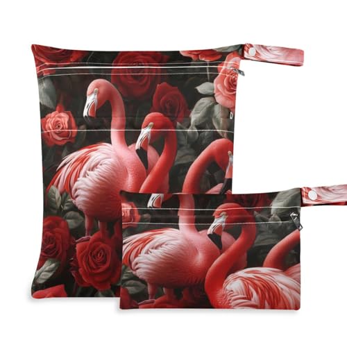 Msyxl 2pcs Wet Dry Bag for Baby Cloth Diapers, Waterproof Reusable Mjayodi3mdmwawvhc21zmgvvsm1y Wet Bag with Two Zippered Pockets Washable Pool Gym Travel Bag for Clothes