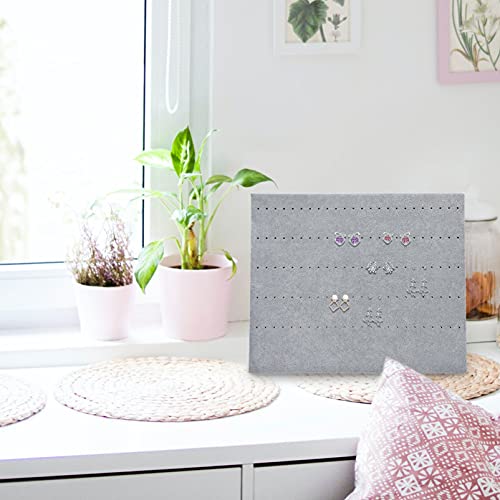 Toyvian Earring Stud Display Ear Stud Holder Wood Jewelry Display Stand Earrings Organizer Walnut Wood Jewelry Rack For Earrings Necklace Bracelet Rings Organizer #TOP6