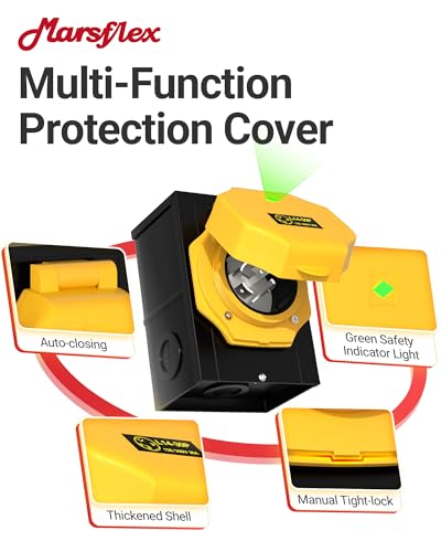 Marsflex 30 Amp Generator Power Inlet Box