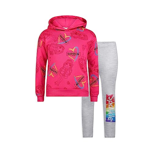 Image of Rainbow High Girls Hooded Sweatshirt and Legging Pants Set for Little and Big Kids