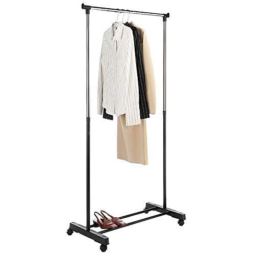 Clothes Rack for Hanging Clothes,Heavy Duty Commercial Grade Chrome for Clothing, Garment Rack Adjustable, Collapsible