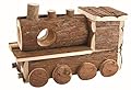 Sky Pets NATURAL WOODEN TRAIN SMALL ANIMAL DWARF HAMSTER HIDEAWAY HOUSE 8338