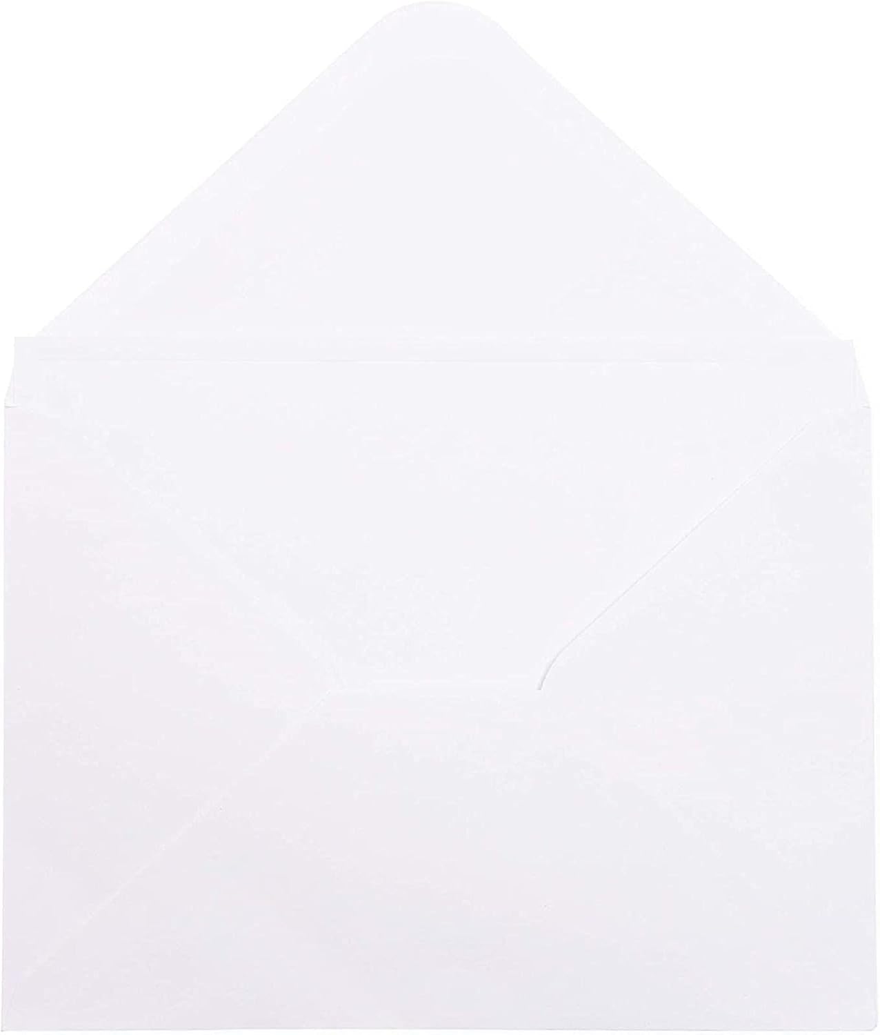 100 Pack Blank Invitation Cards with Envelopes, Cardstock Paper for Weddings, Birthday Party, Baby Shower, DIY (13 x 18 cm)