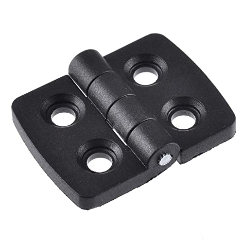 Charnière plastique noir pliante à résistance renforcée en lot de 10