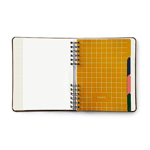 Caderno Organizador Duo Clássica Pautado & Pontado A5 Caramelo, Cicero
